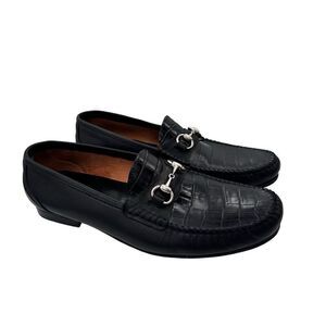 Sandro moscoloni crocodile, leather shoes size 13